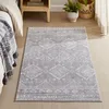 Image de Tapis de salon 80 x 150 cm Antidérapant Lavable en Machine Style Bohème Gris Tourterelle