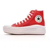 Image de Chaussures Converse Chuck Taylor All Star Move pour Femme Rouge - Lacets - Textile - Plat