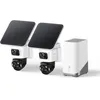 Image de Caméra de surveillance - EUFY SECURITY - eufyCam S4 T8172 - Bullet-PTZ triple objectif - 4K 130° & suivi 50 m - Panneau solaire 55W