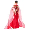 Image de Poupée Anna May Wong - Barbie - Robe Rouge Dragon Doré - Socle - Certificat Authenticité