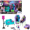 Image de Salon de jeu pour étudiant - MONSTER HIGH - Meubles de poupée - 2 animaux de compagnie - 15 accessoires - Rose