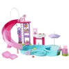 Image de Barbie - Coffret Piscine de Rêve - Toboggan et jacuzzi - Plus de 20 accessoires - Barbie - JFP01