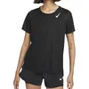 Image de T-Shirt - NIKE - RACE TOP - Femme - Noir - Respirant