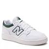 Image de Baskets rétro en cuir véritable - NEW BALANCE - Modèle 480 BB480LGT - Blanc/timber - Homme