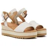 Image de Sandales en toile blanche pour femmes - EUR 36