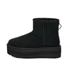 Image de Botte femme UGG CLASSIC MINI PLATFORM - Noir - Daim-Nubuck - Lacets - Plate-forme 2