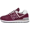 Image de Basket New Balance 574 - Rouge - Cuir - Lacets - Adulte - Mixte