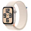 Image de Apple Watch SE (GPS) - 2e génération - 44 mm - aluminium droit - Montre connectée avec bracelet sport - textile - droit - taille du poignet : 145-220 mm - 32 Go - Wi-Fi, Bluetooth - 32.9 g en occasion ou reconditionné
