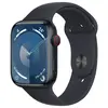 Image de Apple Watch Series 9 GPS + Cellular - Aluminium Minuit - Bracelet Sport Band Bleu - 45 mm - Taille S/M