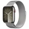 Image de Apple Watch Series 9 GPS + Cellular - Acier Inoxydable Argent - Bracelet Milanais - 45 mm
