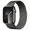 Image de Apple Watch Series 9 GPS + Cellular - Acier Inoxydable Graphite - Bracelet Milanais - 45 mm