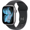 Image de Apple Watch Series 11 GPS + Cellular - 42mm - Boîtier Space Grey Aluminium - Bracelet Black Sport Band - M/L