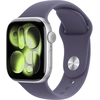 Image de Apple Watch Series 11 GPS + Cellular - Aluminium Argent - Bracelet Sport Violet - 42 mm - Taille S/M