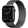 Image de Apple Watch Series 11 GPS + Cellular - 42mm - Boîtier Slate Titanium - Bracelet Slate Milanese Loop