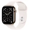 Image de Apple Watch Series 11 GPS + Cellular - 42mm - Boîtier Gold Titanium - Bracelet Light Blush Sport Band - M/L