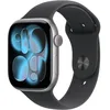 Image de Apple Watch Series 11 GPS + Cellular - 46mm - Boîtier Space Grey Aluminium - Bracelet Black Sport Band - S/M