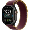 Image de Apple Watch Ultra 4 GPS + Cellular 49 mm Titane noir Boucle Trail Bordeaux S/M