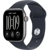 Image de Apple Watch Series 12 GPS 42 mm Aluminium Gris sidéral Bracelet Sport Bleu marine S/M