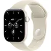 Image de APPLE Watch Series 12 GPS + Cellular - 42mm - Boîtier Pearl White Céramique - Bracelet Sand Sport Band - M/L
