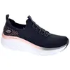Image de Baskets basses SKECHERS D Lux Femme - Textile - Lacets - Noir