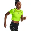 Image de Crop Top - UNDER ARMOUR - UA Run Anywhere - Manches courtes - Vert - Femme