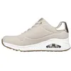 Image de Skechers Uno Shimmer CS Femme - Baskets beige synthétique semelle à mémoire & coussin dair
