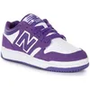 Image de New Balance BB480LWD Baskets à lacets en cuir pour unisexe en blanc violet (Blanc Violet 39.5)
