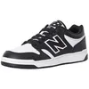 Image de Basket New Balance BB480 - Homme - Gris/Blanc - Tige en cuir pleine fleur