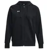 Image de Sweatshirt à capuche full zip - UNDER ARMOUR - Rival - Noir - Molleton doux - Logo poitrine