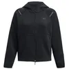 Image de Veste de survêtement zippée - UNDER ARMOUR - Unstoppable Fleece - Noir - Poches zippées - Tissu extensible respirant