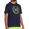 Image de T-shirt Marine/Vert Homme Under Armour Run Everywhere