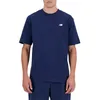 Image de Tee-shirt coton col rond New Balance bleu - Manches courtes - Coupe droite - 100% Coton