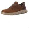 Image de Skechers Garza Gervin 205046CDB   Chaussures running route homme Marron