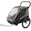 Image de Remorque vélo - THULE - Courier - Vintage Green - Aluminium - Convertible poussette/cargo