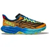 Image de Chaussures Running HOKA Homme SPEEDGOAT 5 - Orange / Bleu - PE 2024