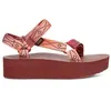 Image de Sandales plate femme Teva Universal Sunscape - waterless scarlet