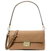 Image de Michael Kors Addie - Sac rabat cuir Camel-Luggage 32S5G9XC8T-CAMEL