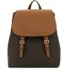 Image de Michael Kors Quinn - Sac à dos logo Signature Brun-Noisette 30T5GQNB2B-252