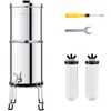 Image de Système de filtration deau par gravité - VEVOR - k8626A - Acier inox 304 - 85 L chambre inf. - Filtre de comptoir