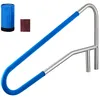 Image de Rampe Piscine 137x81 cm-VEVOR-Main Courante Piscine Acier Inox 304 Charge 100 kg Barre de Sécurité pour Bords de Piscines
