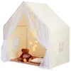 Image de Tente pour enfants -VEVOR- Tente de jeu pour enfants cabane 1 à 5 ans yourte tout-petits lampe tapis pour garçons et fillesbeige