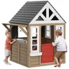 Image de Maisonnette de Jeu Dextérieur en Bois-VEVOR-Chalet de Jeux de Jardin- avec Porte Fonctionnelle Fenêtre Support de Pot de Fleurs