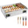 Image de Plancha Électrique Commerciale-VEVOR-725x400 mm-4400 W Gril de Table-Thermostat Réglable 50-300 °C