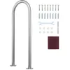Image de Rampe de Piscine-VEVOR-400 x 90 x 915 mm-Barre dappui Antirouille avec Couvercle de Poignée et Accessoires-Gris Argenté
