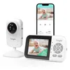 Image de Simyke Moniteur vidéo pour bébé caméra WiFi pour bébé affichage de 28 pouces et contrôle des applications
