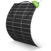 Image de ECO-WORTHY Panneau Solaire Souple 130W 12V Monocristallin Flexible Pour Camping-Car Camper Van Bateaux et Autres Surfaces