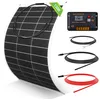Image de ECO-WORTHY Kit de Panneau Solaire Souple 130W 12V de Panneaux Solaires Flexible Pour Camping-Car Van Bateaux et Autres Surfaces