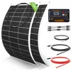 Image de ECO-WORTHY Kit de Panneau Solaire Souple 260W 12V de Panneaux Solaires Flexible Pour Camping-Car Van Bateaux et Autres Surfaces