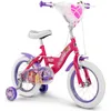 Image de Vélo Enfant Disney - Princess - Roues 14 - Age 4-6 ans - 2 Freins - Stabilisateurs - Rose - Produit HUFFY