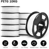 Image de SUNLU PETG Filament pour imprimante 3D 175mm Blanc10 KG